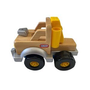 Vintage 2003 Little Tikes Wooden Truck Cement Mixer